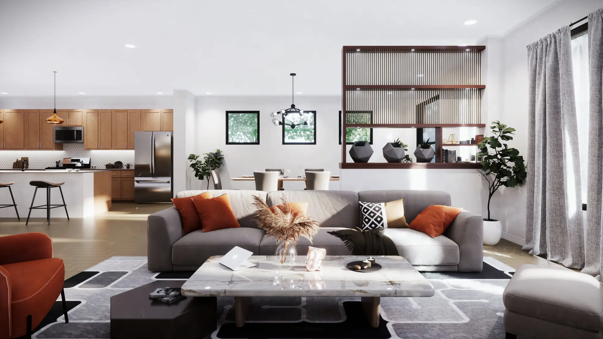 Elegant Living Lounge Space